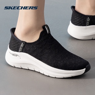 SKECHERS 運動鞋 女鞋 新款 輕便透氣一腳穿懶 2025夏季 斯凱奇