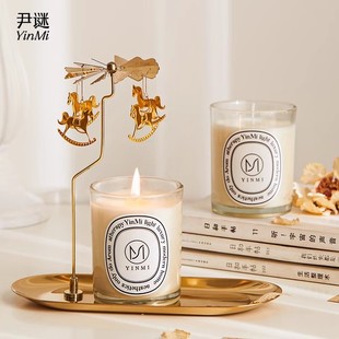 香薰蠟燭熏香安神助家用臥室內(nèi)睡眠持久小眾高級伴手禮盒香氛禮物