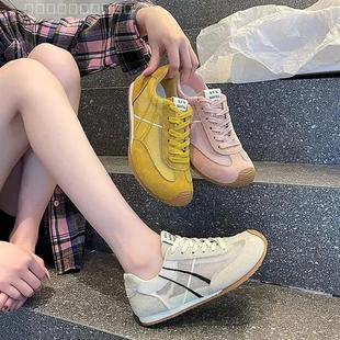 女鞋 輕便透氣軟底休閑運動網鞋 2025夏季 平底網單鞋 新款 網面德訓鞋