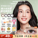 moody美瞳半年拋蠟筆小新彩色聯名隱形眼鏡牛乳綠豆冰2片