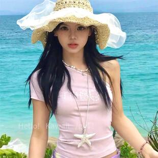夸張毛衣鏈 頸鏈甜酷時尚 美式 復古辣妹海星吊墜項鏈海邊度假風長款