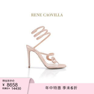 CAOVILLA RENE 末6折 MORGANA系列細跟水鉆女士涼鞋 季