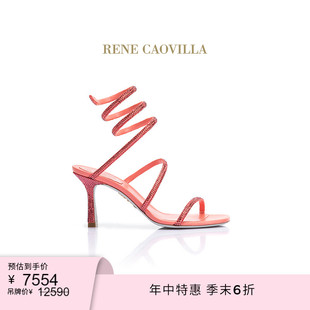 CAOVILLA RENE 末6折 CLEO系列水鉆細高跟女士涼鞋 季