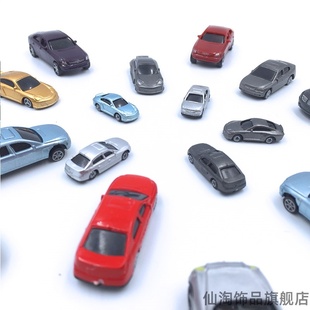 汽車模型建筑材料交通模型材料微縮場景布置彩色小汽車微觀多比例