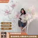 虞美人網紅絲網花防水仿真花婚禮真絲花紗花裝 飾擺件場景布置路引