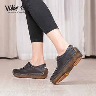 真皮一腳蹬懶人女鞋 Walker 軟面軟底休閑鞋 女2025新款 Shop豆豆鞋