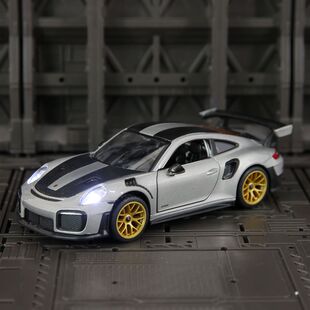 RS合金超級跑車模型汽車擺件聲光玩具男孩 GT2 32仿真保時捷911