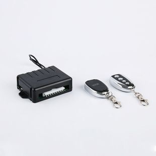 12V 單向防盜器帶警示燈開尾箱 24V通用汽車防盜器遙控鑰匙中控鎖