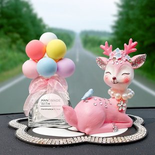 飾 車載中控臺車上裝 W8V汽車2021新款 創意可愛擺件車內飾品女神款