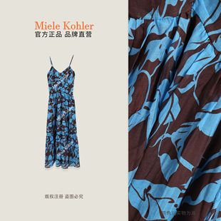 簡約印花設(shè)計吊帶連衣裙子女裝 Miele 時尚 新款 Kohler海邊度假夏季