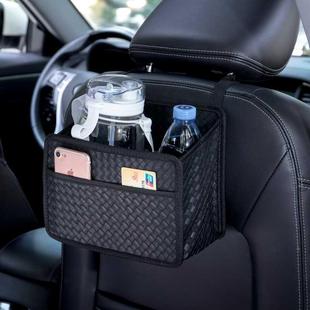 電動四輪車內飾裝 飾品收納盒汽車儲物袋車載座椅后排置物架三輪車
