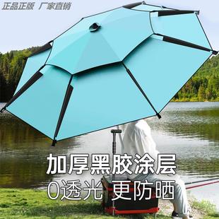 輕量化釣魚傘露營車遮陽傘遮陽棚拐杖傘遮陽雨傘戶外垂釣營地車傘