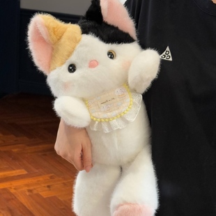 可愛跑跑貓玩偶抱枕毛絨玩具女孩睡覺陪伴生日禮物公仔陪睡布娃娃