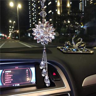飾擺件網紅女神款 新款 高檔汽車掛件高級感水晶吊飾車內掛飾車內裝