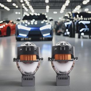 LED雙光透鏡大燈雙曲面直射LED汽車大 升級版 熱銷三為車燈新品 3寸