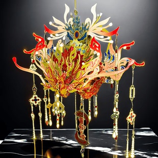 絕美鳳冠立體金屬拼裝 模型手工DIY成人解壓玩具藝術禮物擺件積木