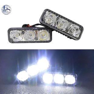 汽車led日行燈大功率高亮3LED轉(zhuǎn)向燈摩托車射燈透鏡車燈 廠家直銷
