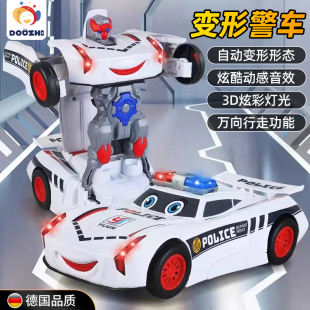 變形警車玩具兒童男孩男童超炫汽車戰隊機器人合體超級可動益智