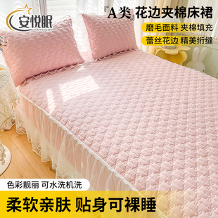 花邊歐式 床笠韓版 床笠保護(hù)套床罩席夢(mèng)思床墊 蝴蝶結(jié)蕾絲床裙式 新款