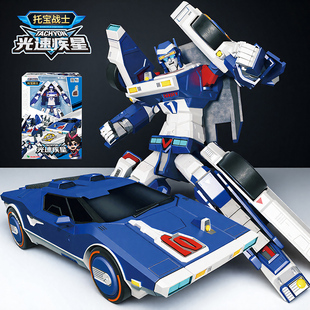 托寶戰(zhàn)士銀河偵探6光速疾星變形機(jī)器人玩具兒童汽車(chē)男孩機(jī)甲金剛