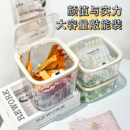 桌面化妝品收納盒子口紅面膜護膚品發(fā)圈發(fā)飾首飾小雜物透明置物架