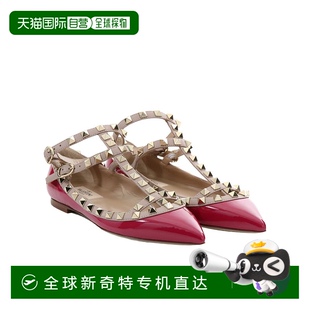 香港直郵Valentino WS0376VNW華倫天奴 鉚釘尖頭平底鞋