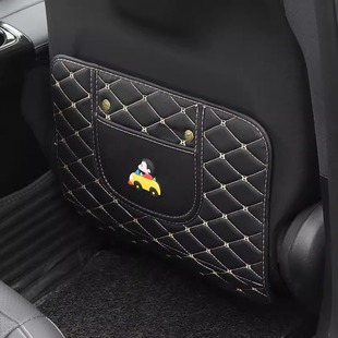 汽車座椅椅背防踢墊兒童后座保護墊車內用防臟防護墊后排防踢磨墊