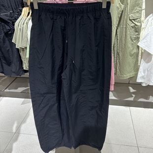 橡筋腰直筒梭織長褲 2025年夏季 休閑女裝 新品 R152216046以純 新款