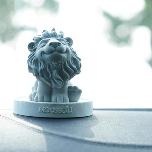 獅子汽車載中控臺擺件臺室內飾品裝 用臥室 飾香氛熏水禮物治愈家裝