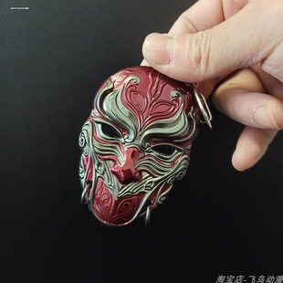 畫江湖動(dòng)漫周邊李星云不良帥面具模型全金屬工藝品擺件