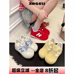 夏季 2025新款 紅色休閑運(yùn)動(dòng)鞋 輕便軟底內(nèi)增高跑步鞋 德訓(xùn)鞋 單鞋 女款