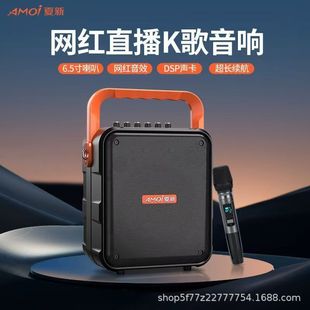 2025夏新V53無線藍牙戶外6.5寸喇叭手提音箱便攜大功率音響低音炮