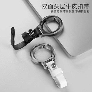 新款 簡約汽車鑰匙扣指環圓扣掛件汽車鏈鎖匙圈環男繩潮創意鎖匙鏈