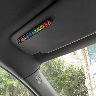 飾品 車載臨時停車電話挪車移車牌車內裝 汽車遮陽板號碼 牌創意個性