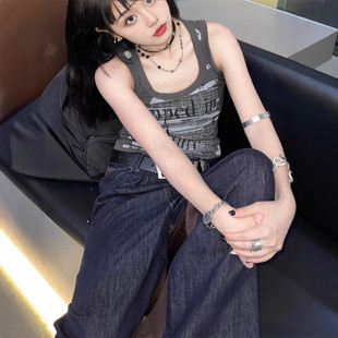 修身 短款 顯瘦外穿上衣性感辣 新款 覓橘膚甜辣妹吊帶背心女2025夏季