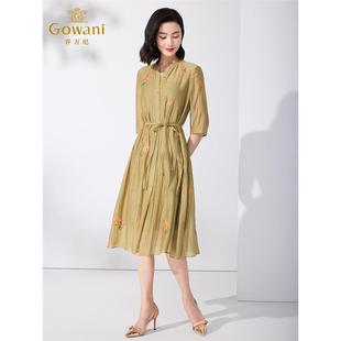 ET2E249403 真絲連衣裙優雅氣質設計款 喬萬尼2025夏季 新品