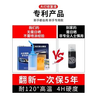 汽車大燈翻新修復液套裝 工具拋光車燈劃痕發黃燈罩清洗鍍膜神器
