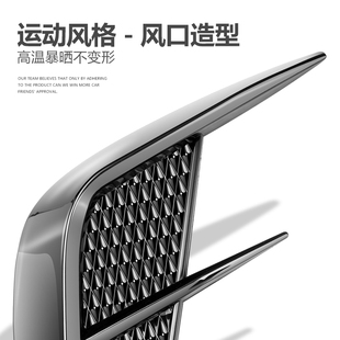 飾碳纖維軟膠 飾車貼外觀葉子板側標外部裝 汽車通用翼子板個性 裝