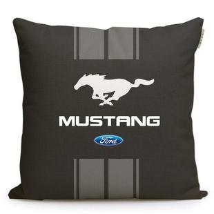 福特4S店定制禮品Mustang野馬汽車標志周邊車載腰枕腰靠靠墊抱枕