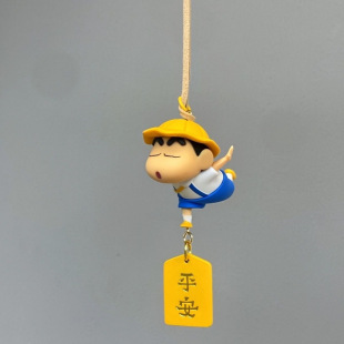 游泳沖浪飛翔蠟筆小新車載掛件可愛汽車內(nèi)后視鏡掛飾品高級感女生