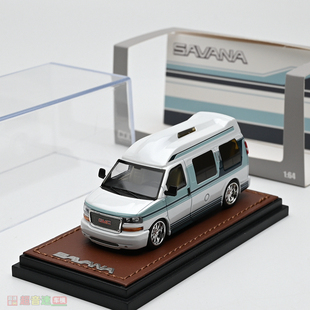 GMC SAVANA 合金汽車模型 擺件收藏 GOC MPV成品小比例