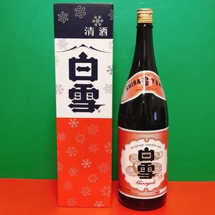 臨期特價 發酵酒聚餐酒水 日本進口13.5%vol白雪牌日本清酒1.8L瓶裝