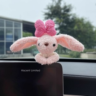 汽車擺件創(chuàng)意可愛萌屏幕卡通可愛車載顯示屏裝 飾車內(nèi)飾品愛車女神