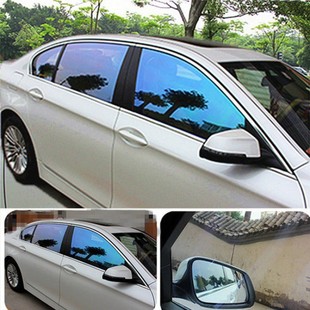 汽車高隔熱玻璃防爆太陽膜7099紫光炫彩6099變色龍前檔側擋全車膜