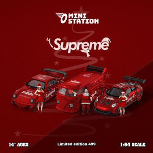 992GT3 T1面包車RWB964 RS圣誕仿真合金汽車模型 MiniStation1