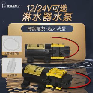 汽車貨車淋水器水泵電動(dòng)抽水泵剎車淋水器自吸泵加裝 大 改裝