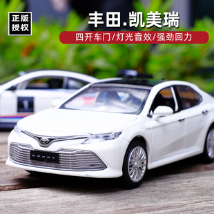 仿真豐田凱美瑞轎車金屬汽車模型1 34聲光兒童玩具車成品收藏