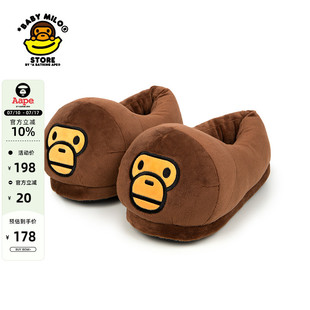 4257XXL STORE配飾春秋卡通小猴保暖包跟家居拖鞋 BABY MILO