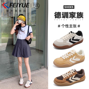 女2025夏季 新款 爆款 feiyue 單鞋 網鞋 透氣休閑網面德訓鞋 飛躍女鞋