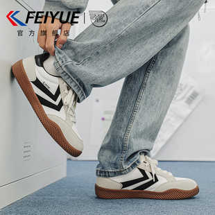 飛躍男鞋 復古潮流厚底德訓鞋 板鞋 新款 情侶百搭 男2025夏季 feiyue